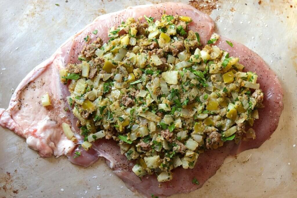 butterflied turkey breast stuffed