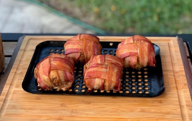 leftover turkey stuffing bacon bombs