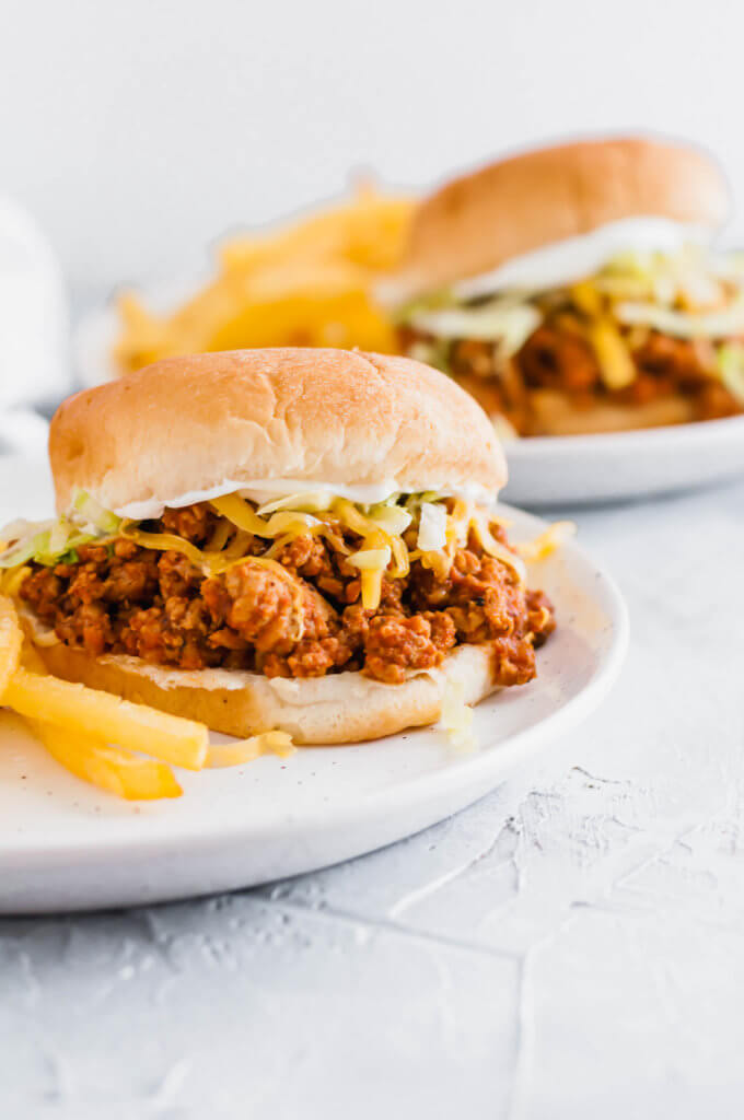 Sloppy joe turkey sandwich