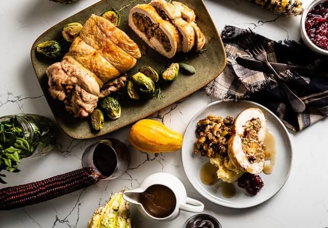 turkey roulade spread